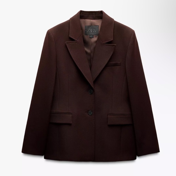 Zara Chic Viral Brown Blazer - Picture 2 of 4